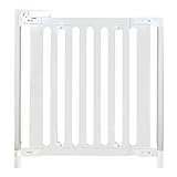 Fred Safety Screw Fit Pure White Wood Baby Safety Gate to Fit Openings 75cm to 104cm