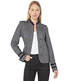 Tommy Hilfiger Women's Open Front Band Jacket Casual Blazer, Black Multi, S (Pack of 3)