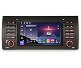 8GB+128GB Android 14 Qualcomm 8 Core BMW X5 E53 Car Stereo Sat Nav with Android Auto & Apple CarPlay Wifi Bluetooth 5.1 DSP Canbus SWC 4G LTE Touchscreen Multimedia Player