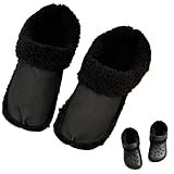 nsoles for Clogs Replacement, Fluffy Fur Lined for Crocs with Shoelace Cover, Winter Clogs Liner, Plush Insert Lining Shoe Inner for Clogs Removable, (Black, 40-41)