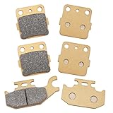 Mabutingti Semi-Metallic-Pro Front & Rear Brake Pads for Yamaha Kodiak 400 450 Wolverine 450 Grizzly 400 450
