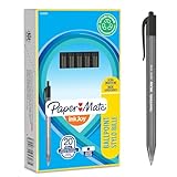Paper Mate InkJoy 100RT Retractable Ballpoint Pens | Medium Point (1.0mm) | Black | 20 Count