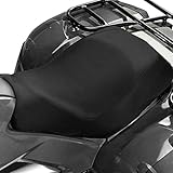 KEMIMOTO ATV Seat Cover Four Wheeler Seat Cover Water-Resistant Universal Compatible with Polaris Sportsman Fourtrax Can-Am Kawasaki Arctic Cat CFMOTO, Black