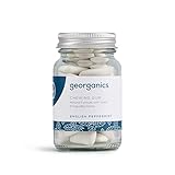 Georganics Peppermint Chewing Gum - 30 Pieces - Cool & Refreshing Flavour - Gentle on Sensitive Teeth - Sugar Free - Ideal for Daily Usage - Natural Ingredients