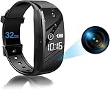 Dragonranee Hidden Camera Bracelet Watch Spy Camera Watch Security Camera 32GB Full HD 1080P Video Night Vision,Portable Mini Camera for Home Office Conference