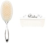 Widdop & Bingham - CG309 C - Birth/Christening Gift Set Brush & Comb Silver Plated - 16.2 x 8.2 x 5.6 cm