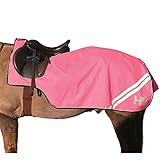 Reflector Mesh Exercise Sheet by Hy Equestrian - Pink - 4'9