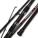 Fiblink Surf Spinning Fishing Rod 4-Piece Graphite Travel Fishing Rod(11-Feet & 13-Feet & 15-Feet)