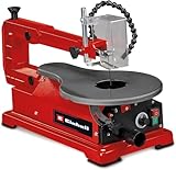 Einhell TC-SS 406E Scroll Saw - Electric Fret Saw With 47° Tiltable Metal Work Table For Bevel Cuts, Tool-Free Blade Changes, Hobby Saw With Dust Extraction For Woodworking, Crafting And DIY