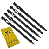 5 x SabreCut SC116SQ2_5 116mm SQ2 Compatible with Hilti SMD 57 SMD57 1/2 Autofeed Collated Drywall Screwdriver Gun Bit Single Ended Square No.2 Heavy Duty