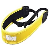 JYC Camera Full Yellow Neoprene Neck Strap For Nikon D80 F70 F80D F90X D100 D300S D1