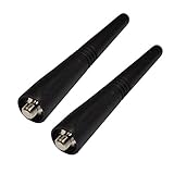 HQRP 2-Pack UHF Antenna compatible with Motorola GP340, GP344, GP350, GP360, GP3688, GP380, GP388, GP640