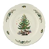 Seltmann Weiden Marie Luise 001.291068 Christmas Round Dinner Plates, Green/Multi-Coloured