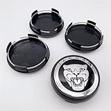 4pcs 65mm Wheel Centre Cap for Jaguar XF XJ-S XJ-6 X-Type XE S-Type F-Pace F-Type XK8 XK XKR XFR Hub Cap for Car Auto Styling Wheel Trim Badge Emblem Cover B1