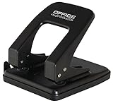 Hole Punch Office Products Punches Up to 40 Sheets Metal Black/Small Office Accessories/Type-Standard/Material-Metal/Colour-Black/Size-Q1/US-Quart/888/Folio/A4/A3-E/A5/A6/B5/B6/Ex