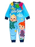 CoComelon Boys, Girls, Kids Onesie, Sleepsuit, All in One Pyjamas, Light Blue Age 4-5 Years