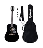 Epiphone Starling Acoustic Player Pack, Black (Inc Gig Bag, Strap, Tuner & Plectrums)