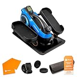 LifePro Pedal Exerciser Under Desk Bike for Light to Moderate Cardio, Mini Elliptical Machine with 8 Resistance Levels and Bluetooth, Compact Exercise Trainer for Home or Office Use