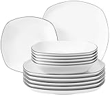 Seltmann Weiden 001.750857 Lido Black Line Dinner Service 12 Pieces 10826