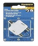 COAX TV/FM PLUG IN DIPLEXER COMBINER SPLITTER VHF NEW