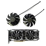 EVGA RTX 2060 2070 2080 2080Ti SUPER XC Replacement Fan (15mm depth) for EVGA Graphics Cards, Air Cooling, 12V, 4-Pin Graphics Card Cooler, VGA Card Replacement GPU Fan PLA09215S12H