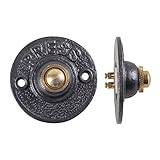 ACL Doorbell Push Button – Hardware – Electric Bell - Antique Style – Two Wired – Easy Installation (Round 60 mm)