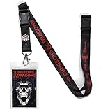 ta-Boy D&D Dungeons & Dragons Lanyard Badge Holder, DND Lanyards for ID Badges - Dungeons and Dragons Gifts & Merchandise…, Black, One Size