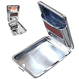 NIDONE Box of Matches Match Box Mini Stainless Steel Matches Box With Friction Plate Waterproof Silver Match Holder Mini Portable Match Stash Box for Match Storage