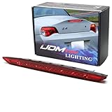 iJDMTOY OEM-Spec Red Lens Full LED Trunk Lid Third Brake Light Bar Assembly Compatible With 2003-2008 BMW E85 Z4 Convertible