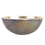 HealthAndYoga FootEase Kansa Vatki Bowl - Bronze Cup - Ayurveda Foot Detox Massager – Flamed Sanded Surface for Exfoliation - Eases Leg Pain and Fatigue – Relaxes and Induces Sleep(Bowl - Flamed)