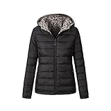 Storm Island® Ladies Jackets Women Reversible Winter Down jacket Lightweight Packable Jackets for Women Zipper Hooded Jacket with Pockets Women Windproof Waterproof Jacket Coat Ladies UK Size S-XL