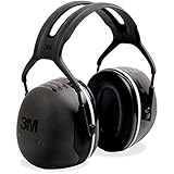 3M Peltor X5A Ear Defenders with Headband, Earmuffs for Reliable Hearing Protection Against High Noise Levels in Industrial Settings, 37 dB, Black, One Size