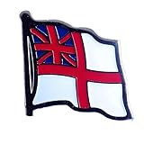 Royal Navy (RN) (The Senior Service) and Branches Lapel Pins/Sweet Heart Pins (Royal Navy White Ensign 2cm X 1.8cm)