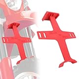 Universal Motorcycle Fork Guard Suspension Support Brace Transportation Tool Tie Down Seal Saver Protection Plastic For Dirt Bike Motocross Accessories Red