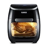 Tower T17039 Xpress Pro 5-in-1 Digital Air Fryer Oven with Rapid Air Circulation, 60-Minute Timer, 11L, 2000W, Black