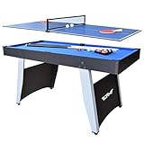 OYE 2 in 1 Multi Sports Game Table, Steady Combo Game Table, Billiards Snooker Table, Pool Table, Table Tennis Table - 5ft