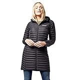 Berghaus Women's Nula Micro Insulated Jacket | Long Coat | Durable Design | Water Resistant, Black/Black, 16