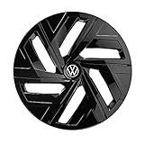 Volkswagen 11A071459ZKC Wheel Trims (Pack of 4) 19 Inch Steel Rims Wheel Trims, Glossy Black