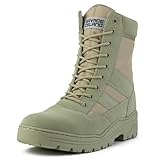 Savage Island Desert Tactical Army Combat Boots Side Zip, 8 UK