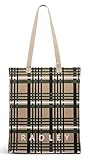 RADLEY London Cotton Canvas Porcini Check Re-Usable Tote Bag For Women