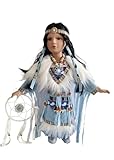 Kinnex Collections 16" Collectible Native American Indian Porcelain Doll (AQUENE) D16758
