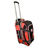TAYLOR ULTIMATE TROLLEY BAG FOR CROWN OR FLAT GREEN BOWLS 371** (BLACK/RED)