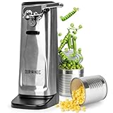 Duronic Electric Can Opener CO60, 3 in 1 Including Bottle Opener and Knife Sharpener, 1 Press Operation, Compact and Sleek Design for Arthritis or Individuals with Limited Mobility