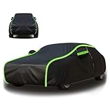 Car Cover Waterproof All Weather for VW Lupo GTI 2000-2005 (Hatchback),Car Covers for Outside Storage,Windproof Rain UV Wind Protection Outdoor Full Coverage with Side Zipper wn27