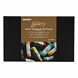 MUNGYO MPHM-15 Gallery Artists' Handmade Soft Pastels, Set of 15, Hand-Rolled Pastels in Artist Quality, Soft Consistency
