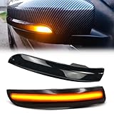 GEARCELL Pair LED Dynamic Turn Signal Light Wing Mirror Turn Signal Light Fit for Ford Focus 2 3 Mk2 Mk3 Mondeo Mk4 Mirror Indicator Light, Yellow Light