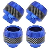 Windance 4pcs Front Rear Fork Frame Sliders Wheel Crash Protector Falling Protection Universal for Motorcycles Motorbikes Moped Scooters (Blue)