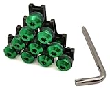 For KAWASAKI KLX 150 250 KLX250 450R KDX 125 Motorcycle Fairing Screws Body Spring Nuts Bolt Bodywork Windshield Bolts(Green)