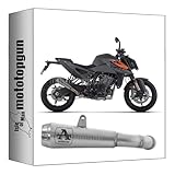 exhaust for street use arrow pro-race in nichrom compatible with ktm duke 990 2024 mototopgun 71973pri
