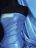 Mystique Hologram Foil Nylon Lycra 4 Way Stretch Fabric | Dancewear & Dressmaking Material | Same Day Dispatch | Sold by The Metre | by Tia Knight (Royal Blue)
